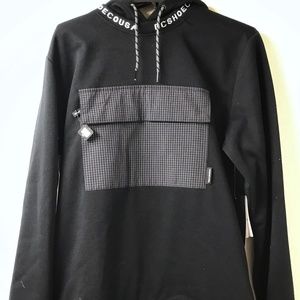 Dc shoe co black and white hoodie